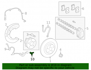 ABS sensor front right Lexus IS 06-13