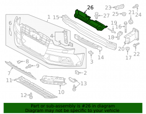 Audi A5 13-16 grille trim