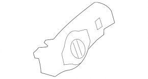 Front panel trim for light switch Audi A4 B8 08-16 black