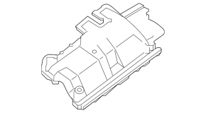 Upper radiator deflector for Nissan Kicks 21-25 rest.