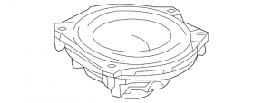 Mercedes GLS-class X166 13-19 torpedo speaker