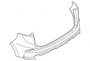 Ford Edge 19-24 front bumper lower lip, structure, scratches