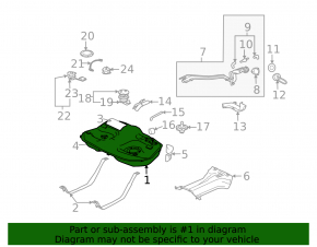 Fuel tank Mitsubishi Galant 04-12