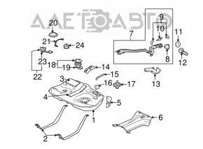 Fuel tank Mitsubishi Galant 04-12