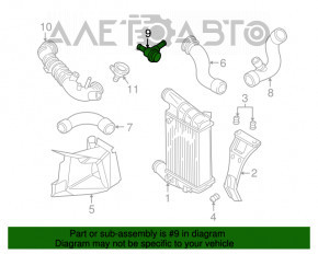 Bypass valve left Porsche Macan 15-