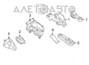Engine mount for Nissan Sentra 13-19 1.8 AT