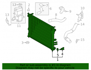 Lexus NX450h 22-26 Water Cooling Radiator