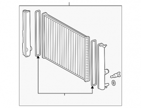 Radiator cooling water Toyota Prius 30 10-15