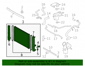 Toyota Prius 30 10-15 Water Cooling Radiator