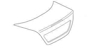 Trunk lid Mercedes W211 02-09 black