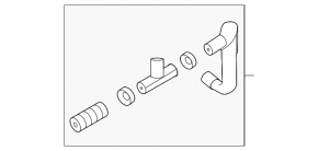 Right cooling system hose for Nissan Ariya 23-25