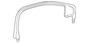 Door frame inner front right Chevrolet Volt 16- black