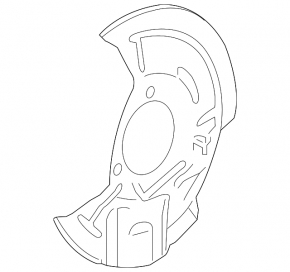 Brake Disc Cover Front Left Chevrolet Malibu 16-23