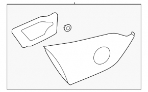 Inner light trunk lid right Infiniti Q50 18-24