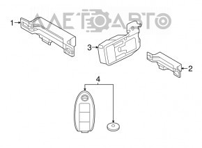 Keyless Entry Control Module Infiniti QX50 19-20