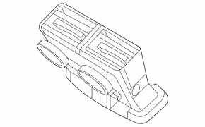 Volvo XC90 16-22 center console air vent missing chrome on handle