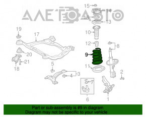 Front left spring Toyota Sienna 04-10