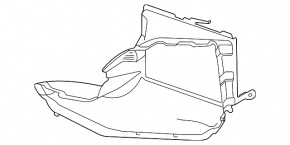 Left auxiliary radiator duct for Audi SQ7 20-25 4.0
