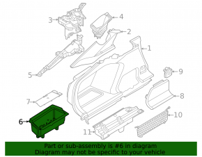 Left trunk box BMW i4 22-26