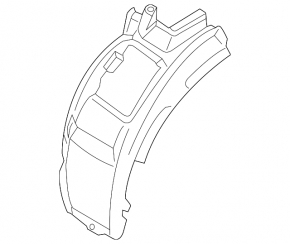 Front right fender liner for BMW X6 G06 20-25