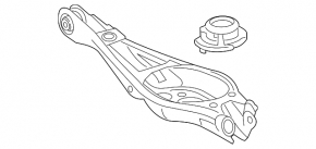 Lower arm under spring rear right Honda Accord 18-22