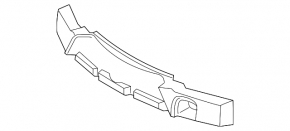 Absorber front bumper Lexus IS 14-16 dorest