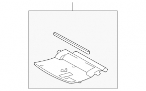 Lexus LX570 TV trim panel (pre-restored) 08-15