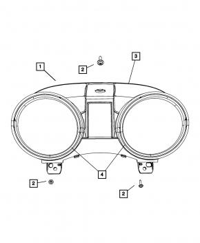 Instrument cluster Jeep Grand Cherokee WK2 11