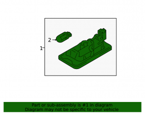 Right tailgate number plate light VW Touareg 11-17