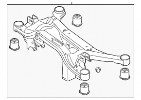 Rear subframe for Audi Q3 83A 19-25