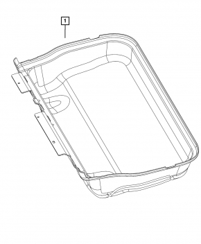 Chrysler Pacifica 17-24 trunk liner, brown, for cleaning