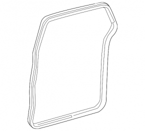 Door seal rear right Toyota Sienna 15-20 black