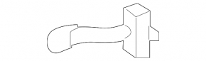 Lexus Hs250h 10-10 rear right door stop