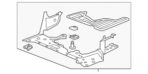 Engine protection Acura TLX 15-17 dorest