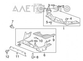 Engine protection Acura TLX 15-17 dorest
