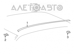 Left roof lining for Toyota Highlander 2001-2007