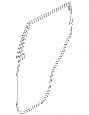 Nissan Pathfinder 13-20 rear right door seal