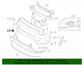 Kia Niro 19-22 EV Front Bumper Tow Hook Cap