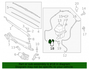 Kia Sorento 10-15 Windscreen Washer Motor
