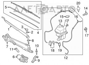 Kia Sorento 10-15 Windscreen Washer Motor