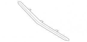 Front bumper molding, central lower, Mercedes S-class W222 14-17 AMG pkg