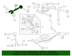Rear right camber arm Ford Explorer 11-19