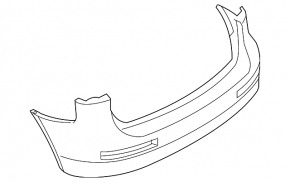 Bare rear bumper for the Infiniti QX50 2016-2017