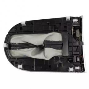 Ford Mustang mk6 21" gearshift pad - carbon fiber, chrome, scratches