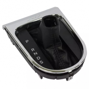 Ford Mustang mk6 21" gearshift pad - carbon fiber, chrome, scratches