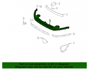 Front bumper central mount for Land Rover Discovery Sport 17-25