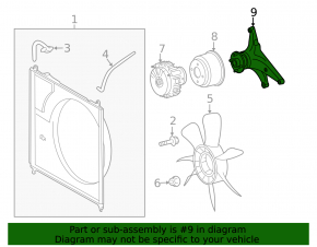 Lexus GX460 10-23 Viscous Coupling Bracket