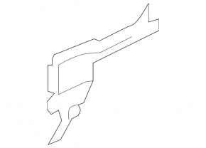 Radiator deflector left Mercedes W164 ML M272 M273