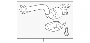 Downpipe with catalytic converter Honda Clarity 18-21 usa