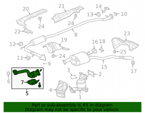 Honda Clarity 18-21 usa downpipe with catalytic converter